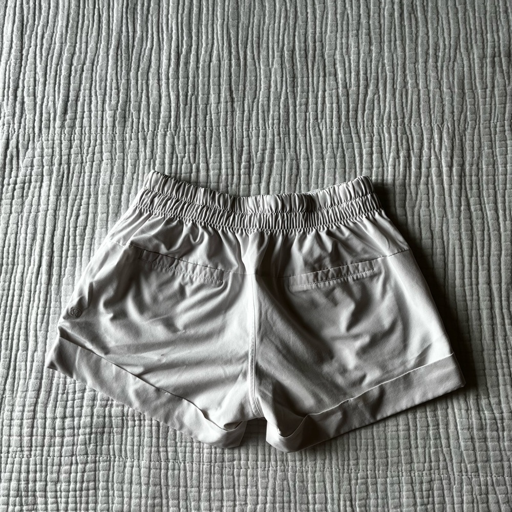 Lululemon Athletica White Athletic Shorts